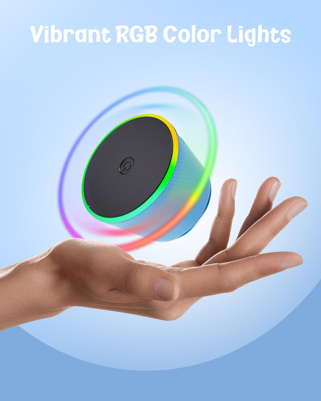 dbsono Small Portable Bluetooth Speaker - Teacher Appreciation & Graduation Gifts, 3-in-1 Magnetic Phone Stand Speaker with Color Changing Lights, Waterproof Cool Gadgets for Men Teen Boys