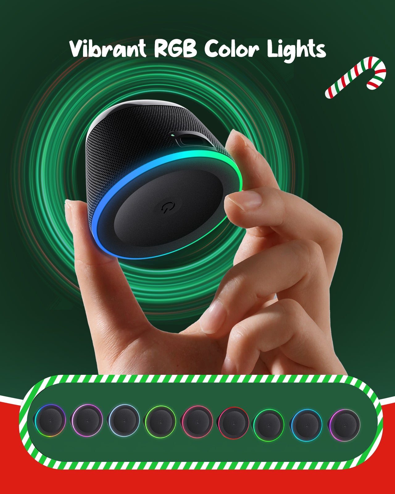 DBsono Stocking Stuffers for Men Women Teens: White Elephant Gifts for Adults HD Sound Bluetooth Speaker with Phone Stand, Cool Gadgets, Christmas Birthday Anniversay Gifts Ideas Girl Trendy Stuff-Black