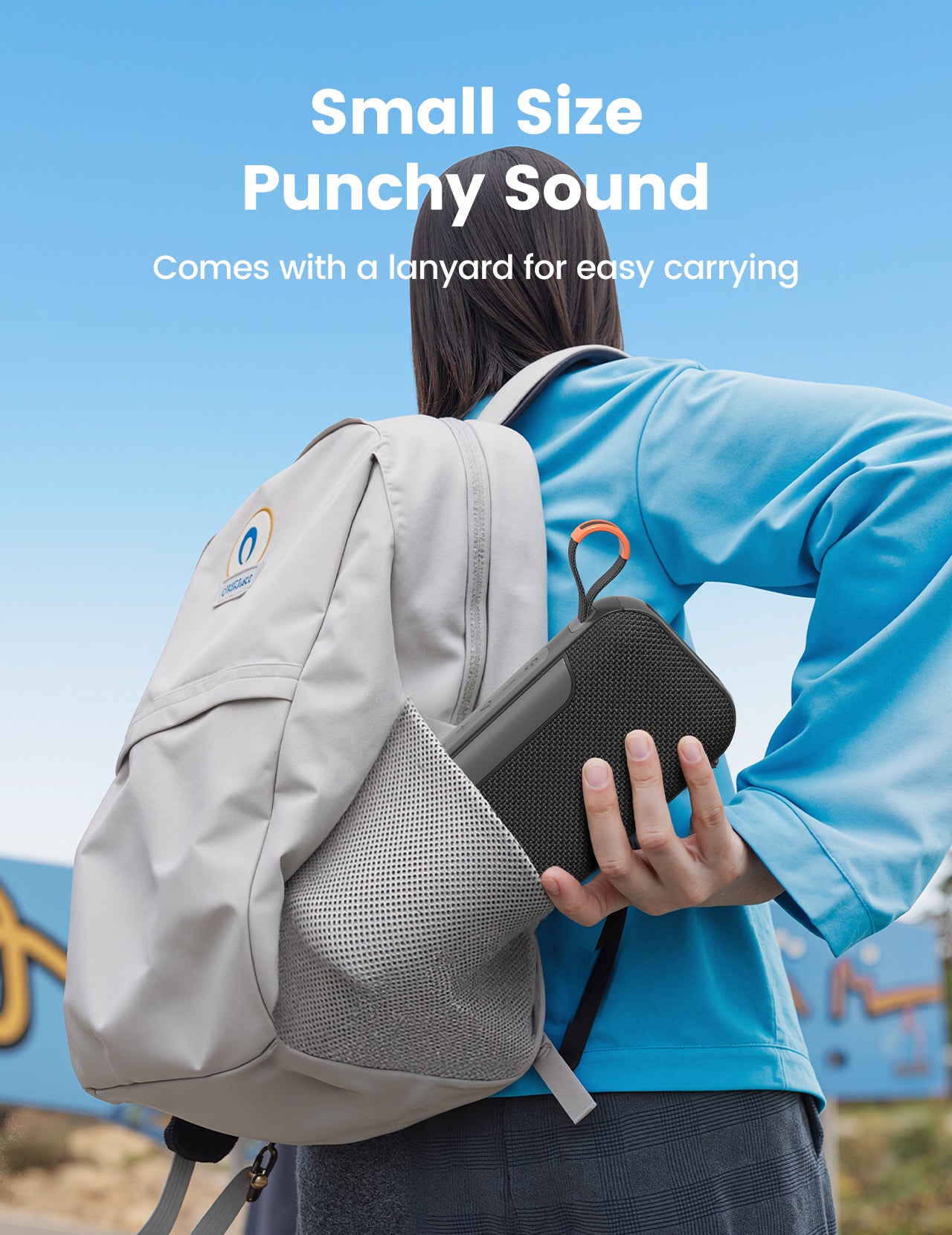 DBsono Portable Bluetooth Speaker Wireless Gifts: Stocking Stuffers for Adults Men Teens, Birthday Christmas White Elephant Gift, 30H Playtime, Powerful Bass, RGB Lightshow, Beach Vacation Essentials, Black