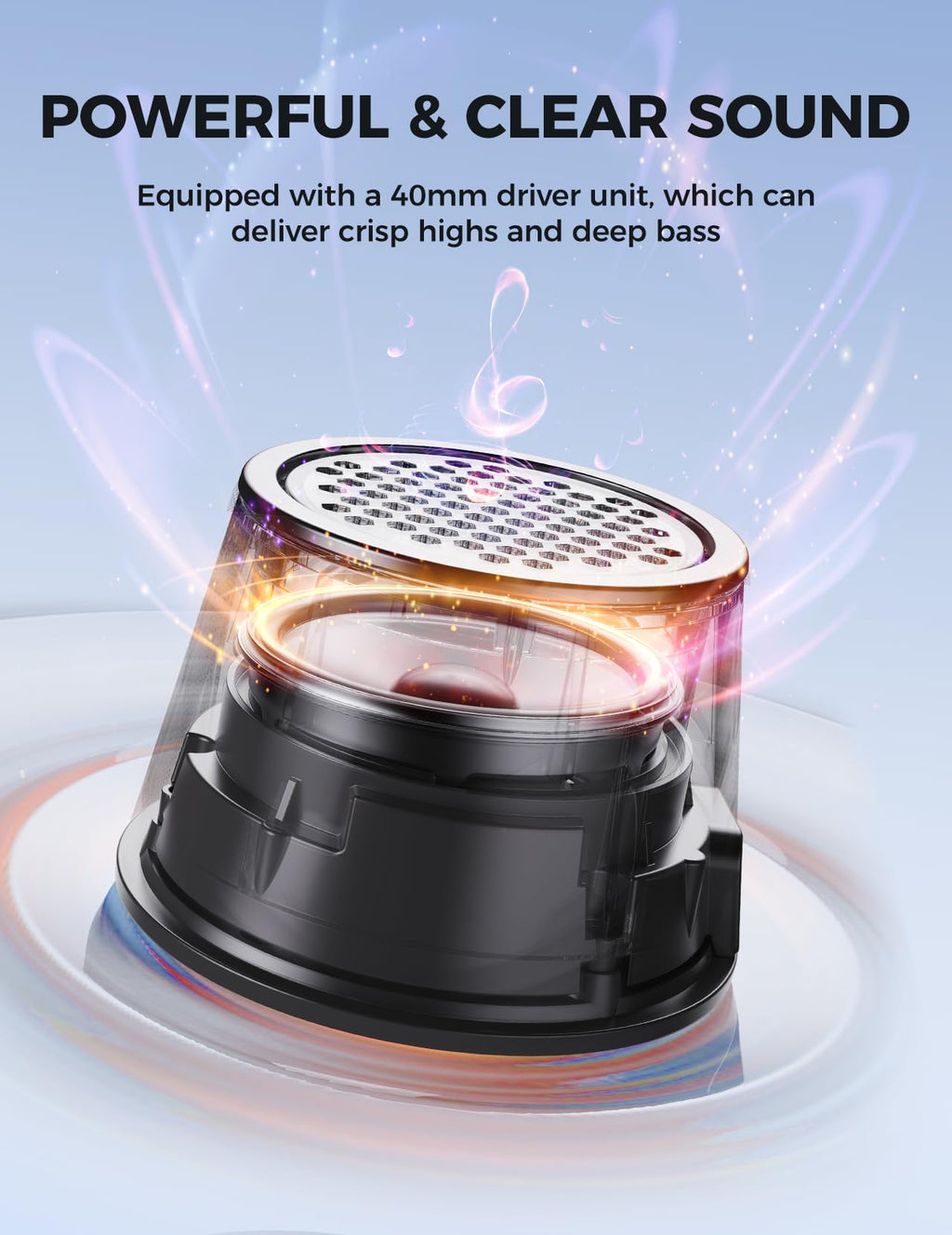 dbsono Small Portable Bluetooth Speaker - Teacher Appreciation & Graduation Gifts, 3-in-1 Magnetic Phone Stand Speaker with Color Changing Lights, Waterproof Cool Gadgets for Men Teen Boys