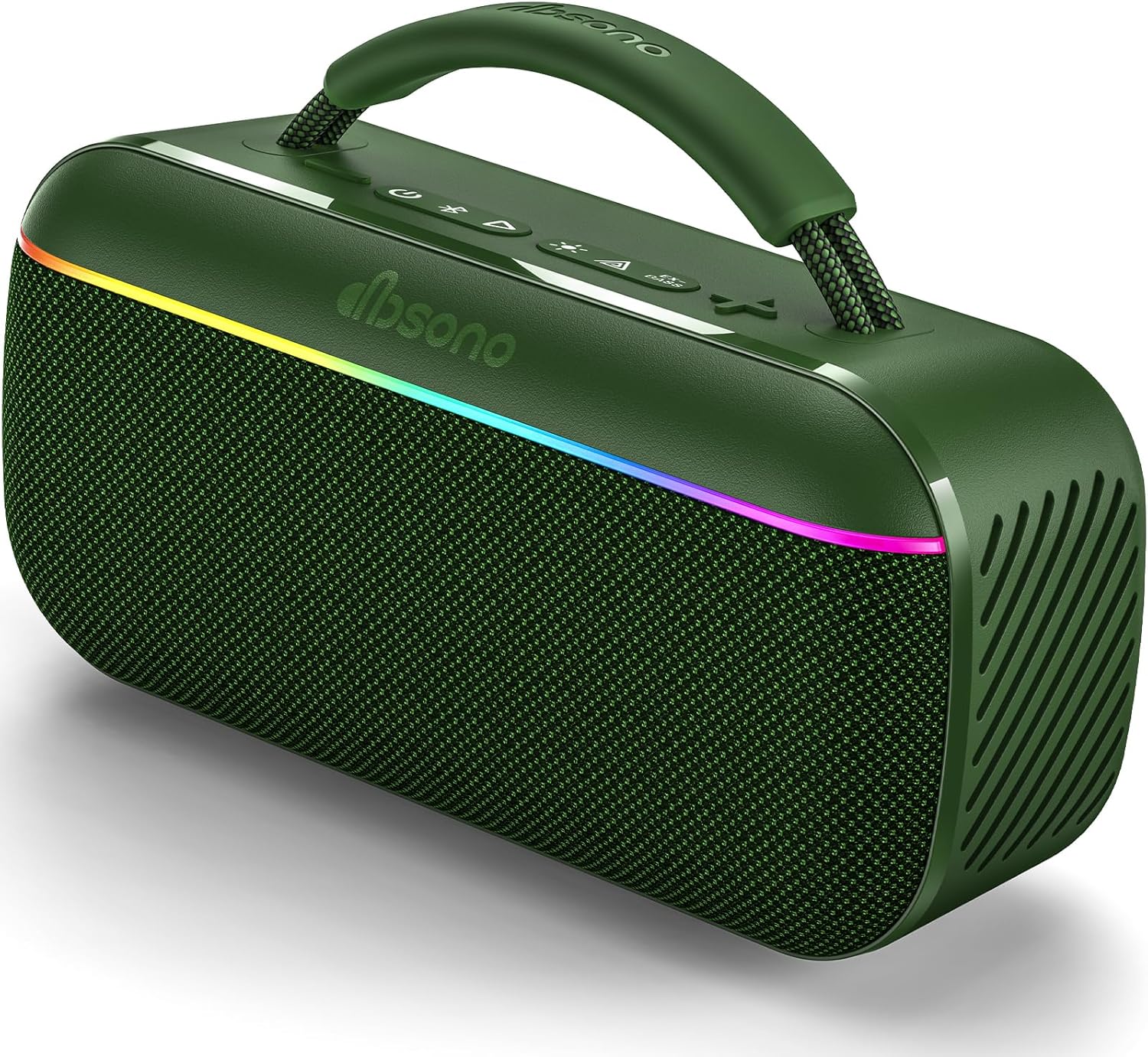 dbsono Portable Bluetooth Speaker Wireless: 60W SoundPulse 2.0 with BassBoost, Loud Party Speakers, Unlimited Pairing, TWS for Outdoor & Indoor, Beach Vacation Essential, Green