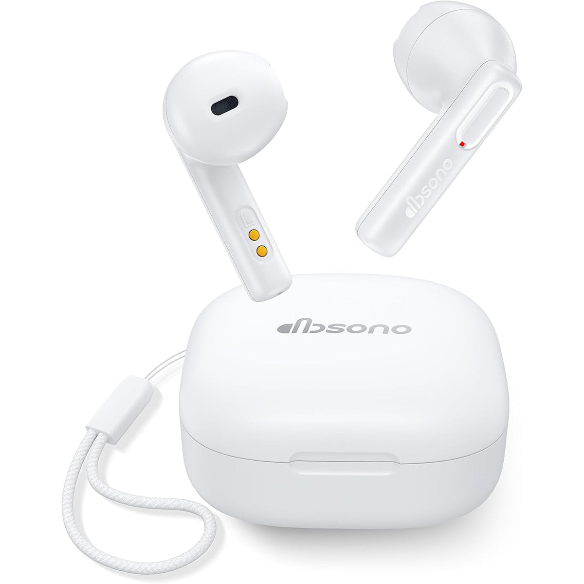 True Wireless Earbuds Bluetooth Headphones: Ultra-Lightweight Bluetooth Earbuds for All-Day Comfort, Waterproof TWS Ear Buds with Mic, 25H Playtime, Earphones for iOS/Android, Work, Commute, Study