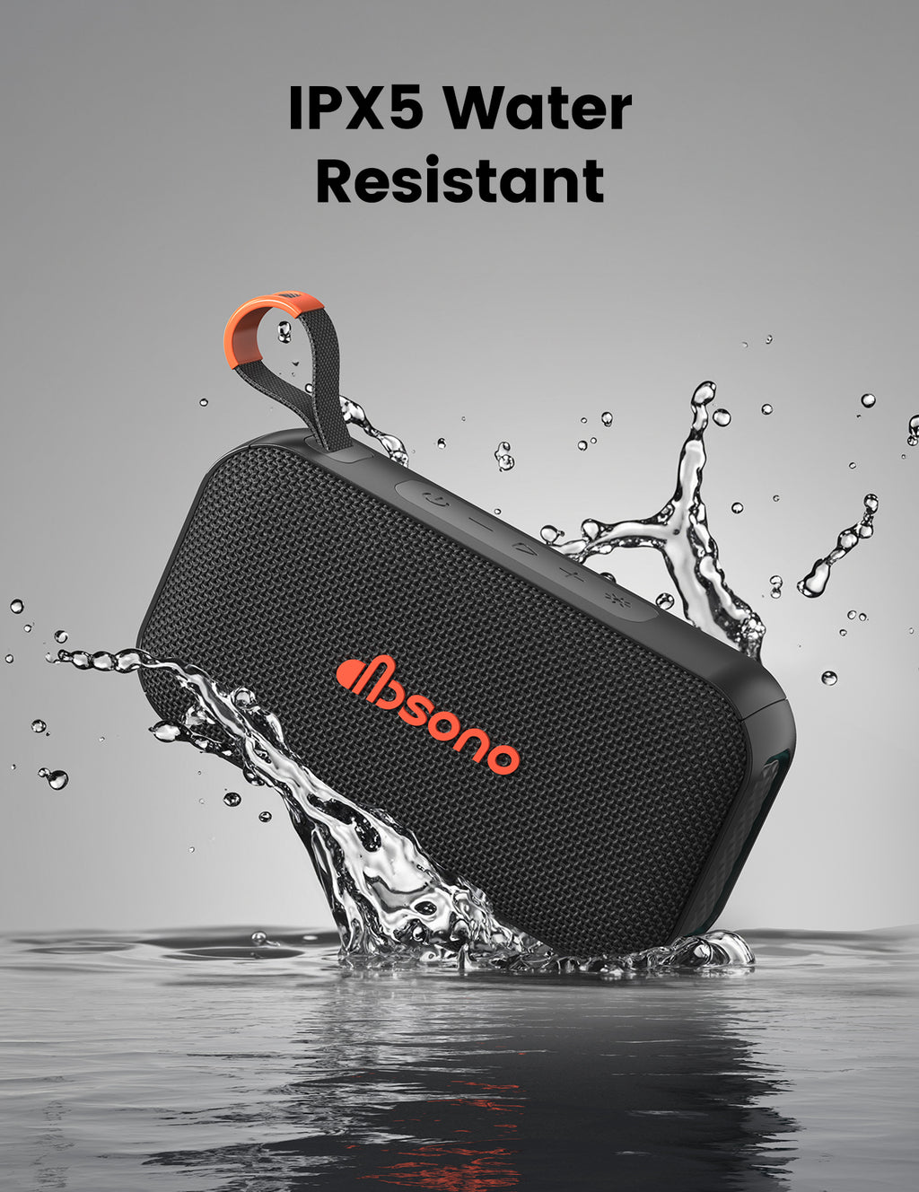 DBsono Portable Bluetooth Speaker Wireless Gifts: Stocking Stuffers for Adults Men Teens, Birthday Christmas White Elephant Gift, 30H Playtime, Powerful Bass, RGB Lightshow, Beach Vacation Essentials, Black